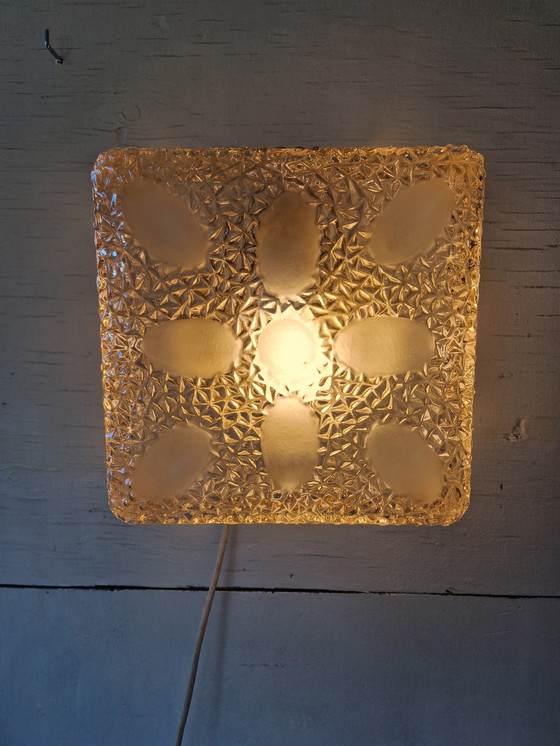 Image 1 of Vintage plafondlamp of wandlamp glas