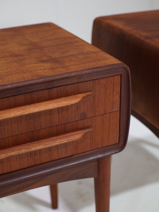 Image 1 of Nachtkastjes Johannes Andersen teak Silkeborg Deens 1960s