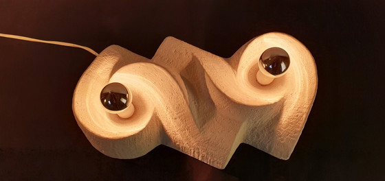 Image 1 of Ceramic brutalist lamp from the 70s