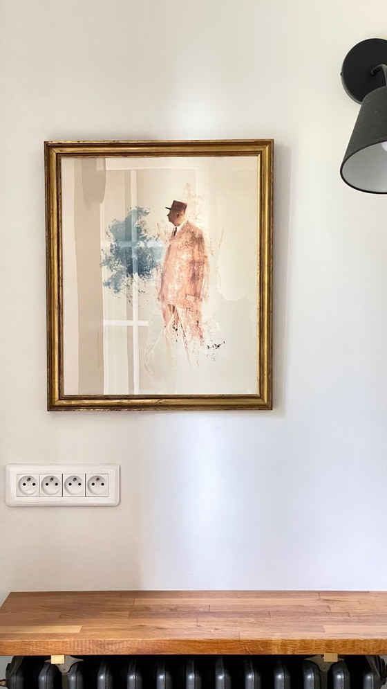 Image 1 of ILLUSTRAZIONE di de Gaulle su CARTA D'EPOCA