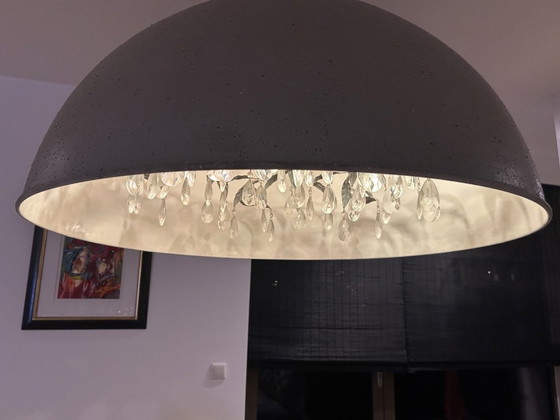 Image 1 of Robuste Metall-Pendelleuchte im modernen Kronleuchter-Design, 90 cm