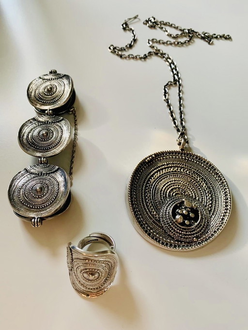 Set di gioielli in argento "Chic" di Jorma Laine