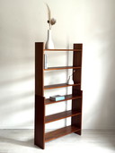 Bibliothèque vintage séparateur de pièce 1960s teck