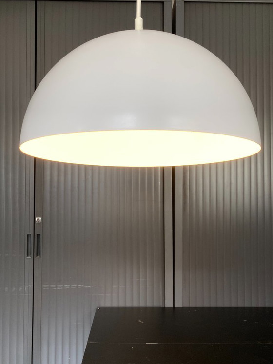 Lampe Suspension Lustre Plafonnier Blanc Industriel E27 – Metal (photo 4 of 14)
