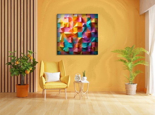 MikoArt-Liquid Gloss®-01/Series-80x80cm-0186