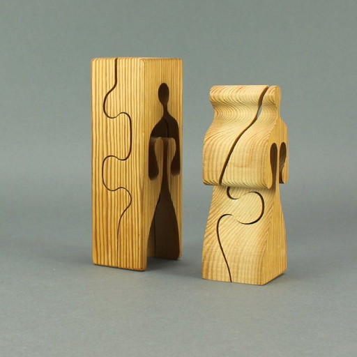Gunnar Kanevad (1932-2019) - Gamla Linköping, Sweden - 1962 - pine puzzle