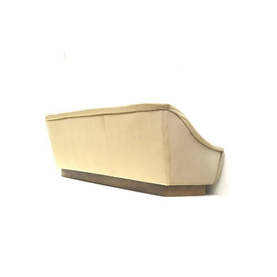 Image 1 of Vintage velvet 3-seater sofa made in the 1970s