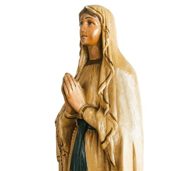 Image 1 of Vintage XL Religious Mary statue 1960s