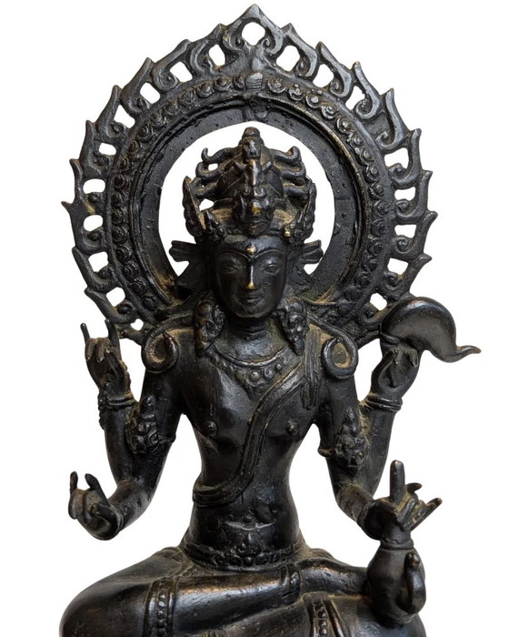 Avalokiteshvara sentado en posición de loto – Bronce tibetano – Esculturas, Bronze (photo 8 of 11)
