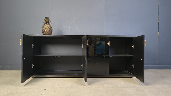 Image 1 of Brass and lacquer sideboard by Pierre Vandel, 1970s