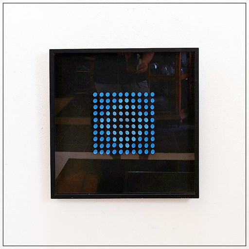 Composition bleue en relief - XXe Dans l'esprit de Luis Tomasello