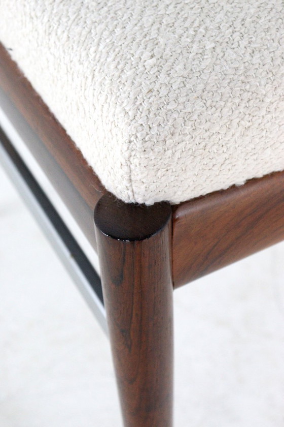 Set di 6 sedie da pranzo in palissandro, sedie da pranzo nuove, imbottite, stile vintage – AWA, Wood (photo 4 of 17)