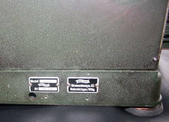 Image 1 of Walther WR16, machine à calculer mécanique, 10 chiffres, ancienne