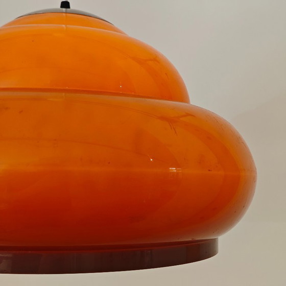 Image 1 of Suspension vintage en plastique marron