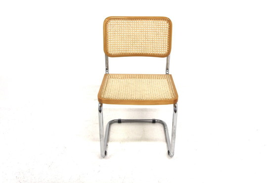 Image 1 of Set of 4 "B32" chairs, Marcel Breuer, Italy, 1990