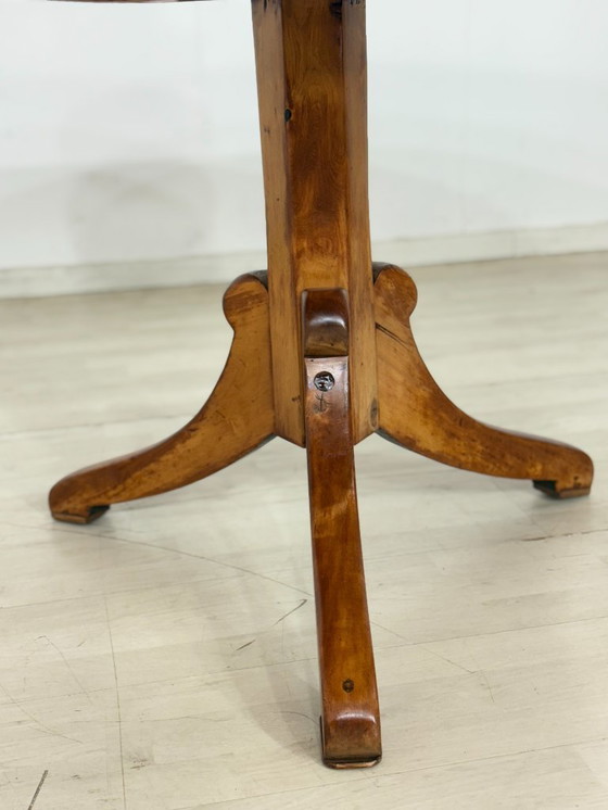Image 1 of Antique Biedermeier kitchen table, wooden dining table, circa 1880