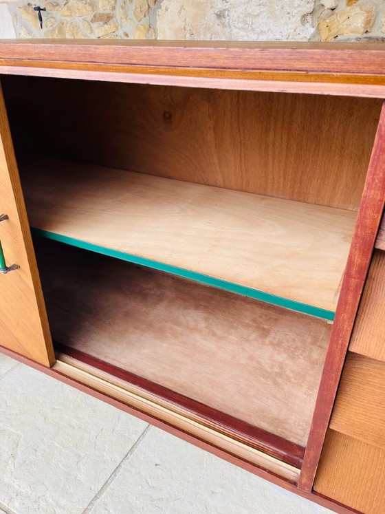Image 1 of Mid-Century, Ash and Mahogany Sideboard 1950s
