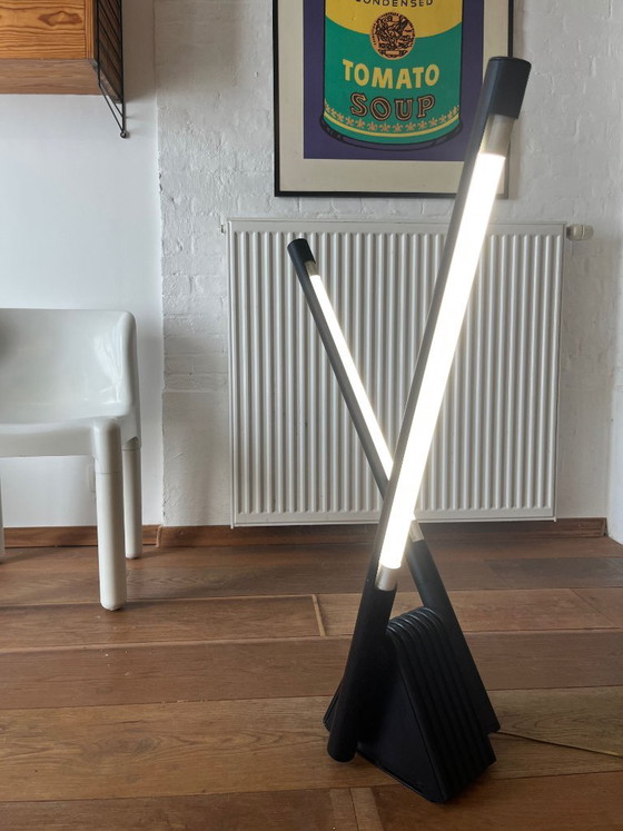 Sistema Flu floor lamp / Rodolfo Bonetto for Luci Italia, early 1980s – Luci Milano, Floor lights, Plastic (photo 4 of 12)