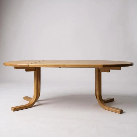 Image 1 of Vintage uitschuifbare eettafel van Maison Seltz, daterend uit de jaren 60/70.