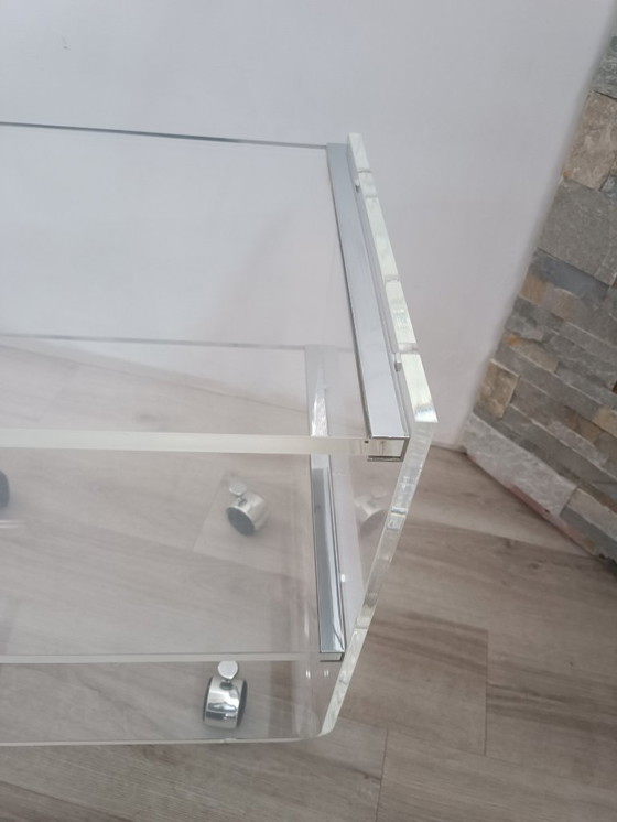 Image 1 of Mesa con ruedas de David Lange para Les invisibles du Marais, años 70