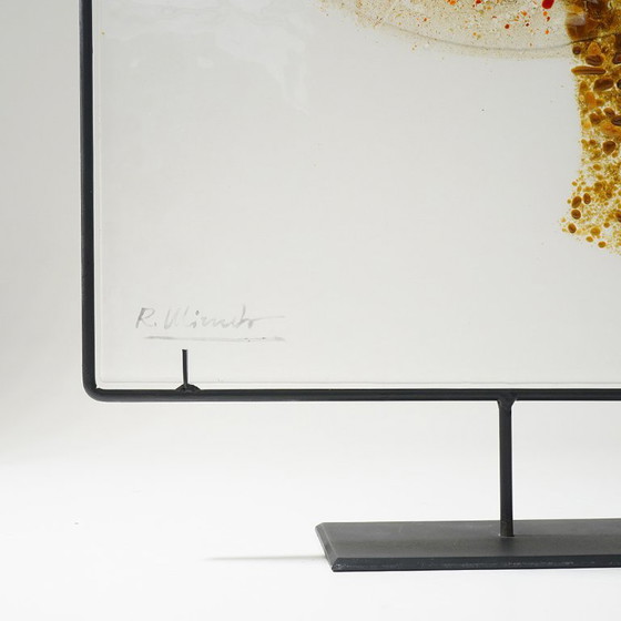 Image 1 of Renata Minuto, opera in vetrofusione per Studio Casarini Savona, anni '90