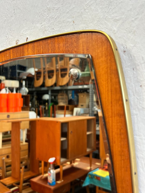 Vintage Mirror, Teak, Sweden 1950s – Wood, Glass (photo 5 of 11)