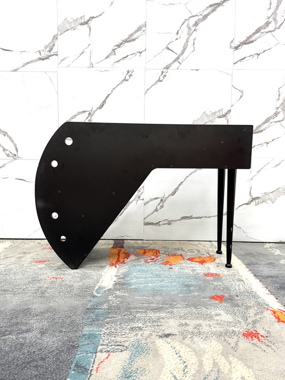 Image 1 of Paolo Pallucco Attr. Panchetta Con Tavolino E Portariviste Postmoderno Anni 80 