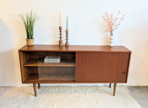 Vintage lowboard, sideboard with display area 
