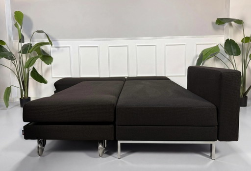Brühl Fourtwo Sofa + Hocker Stoff Schlafsofa Four Two Braun