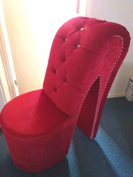 Silla vintage con tacón o bomba