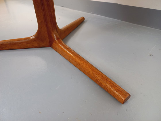 Image 1 of Table Basse Ronde Scandinave Danoise Vintage Bernhard Pedersen & Son en Teck des Années 60