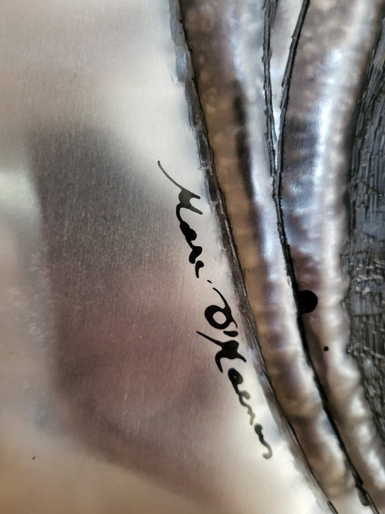 Image 1 of Marc D’Haenens – Metal wall sculpture, Belgium, 1970s