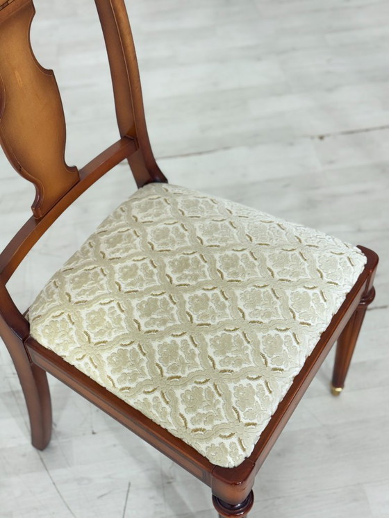 Image 1 of Lot de 6 chaises Warrings de haute qualité / Chaises de salle à manger vintage / Chaises de cuisine en bois de cerisier