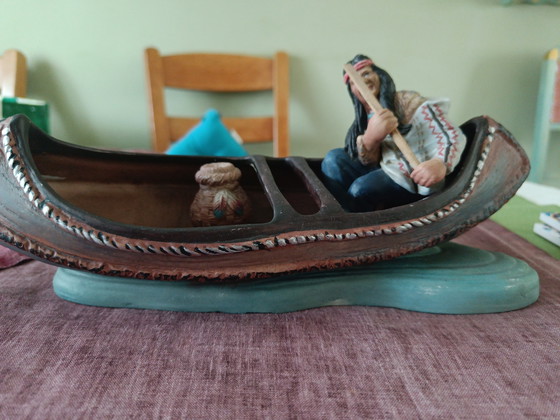 Image 1 of Un Indien en pirogue