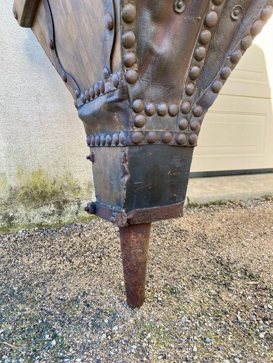 Image 1 of Large blacksmith's bellows made of genuine wood and leather
