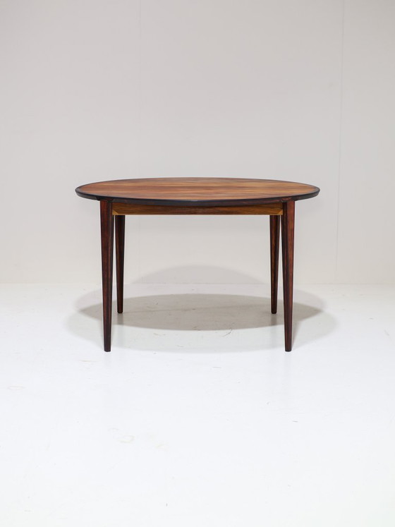 Image 1 of Henry Rosengren Hansen round extendable dining table rosewood