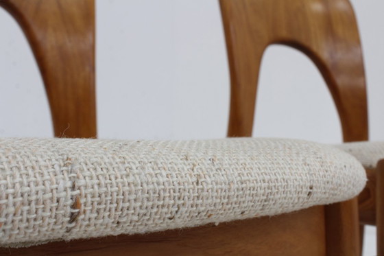 Image 1 of Vintage Deense eetkamer stoelen Niels Koefoed massief teak , set van 4