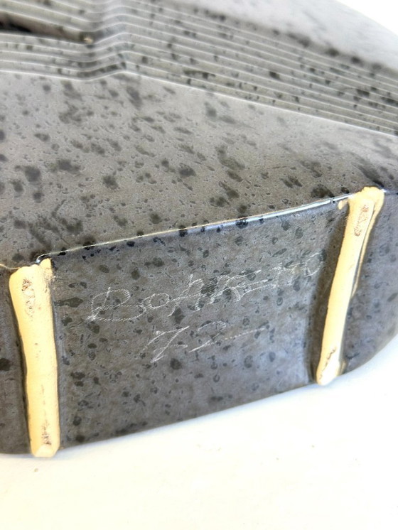 Image 1 of Dunkelgraue Keramikvase von Nereo Boaretto