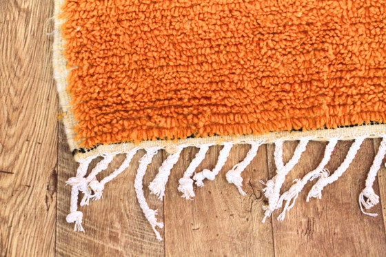 Image 1 of Oranje Berber tapijt handgemaakt 200cmx300cm