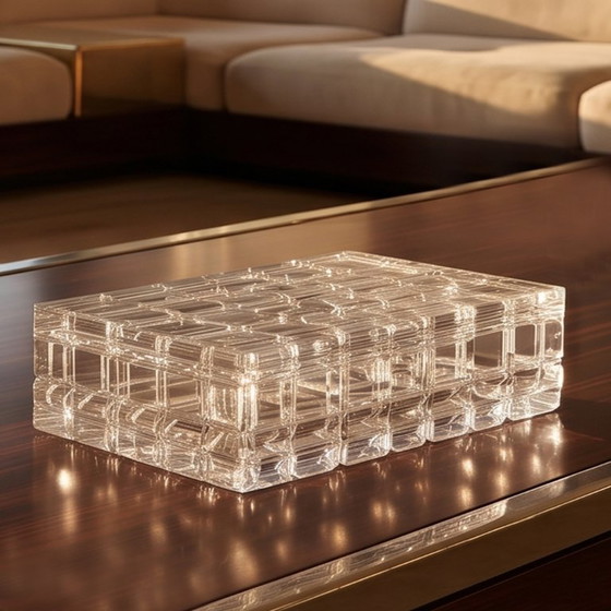 Magnífica caja de cristal de Colle de los años 70. Hecha en Italia – Objetos decorativos, Crystal (photo 3 of 8)