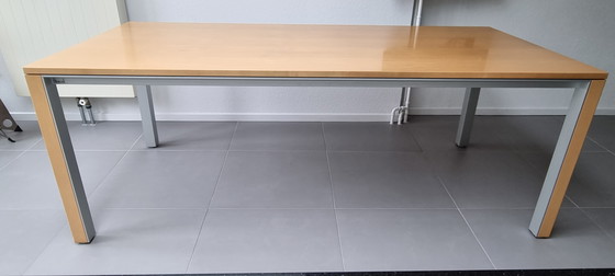 Image 1 of LEOLUX Dining Room Table with 6 BERT PLANTAGIE Dining Room Chairs