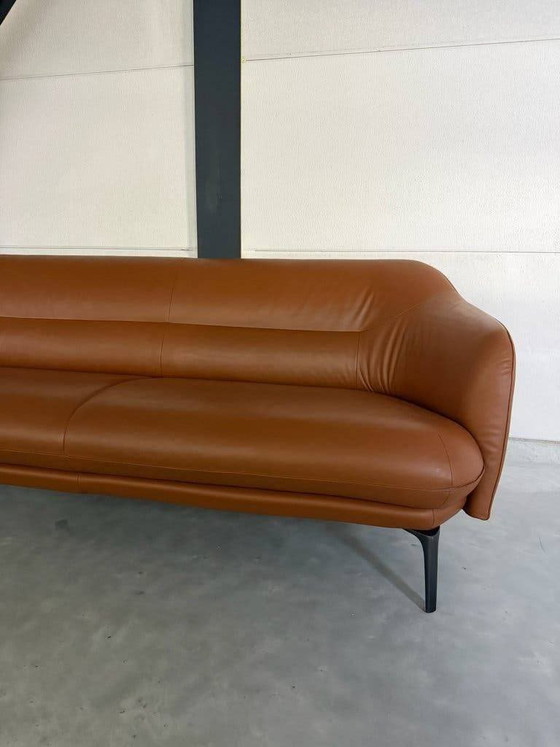 Leolux Lindo – Pelle Ceras – Ottime condizioni – Divani 3 posti, polished steel (photo 2 of 7)