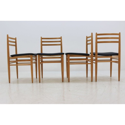 Set di 4 sedie da pranzo vintage scandinave