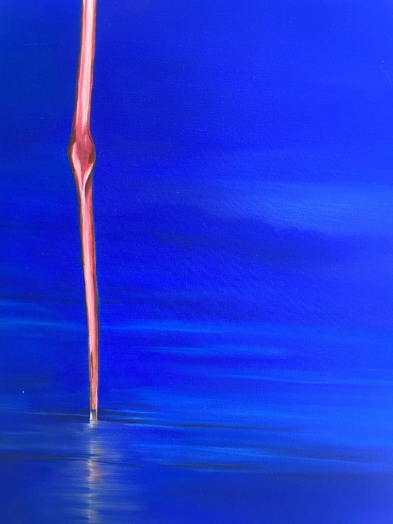 Flamingo Dipinto a olio su tela 50x120 cm – Dipinti e disegni (photo 5 of 6)