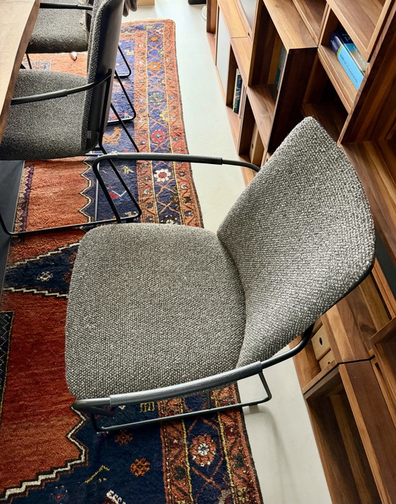 6x Bree’s New World Dining Chairs – Bree's New World, Leather, Metal (photo 3 of 5)
