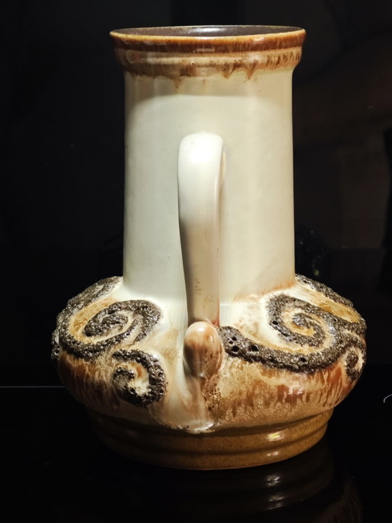 Fat Lava Pitcher – VEB Strehla, Vases, Ceramic (photo 3 of 13)