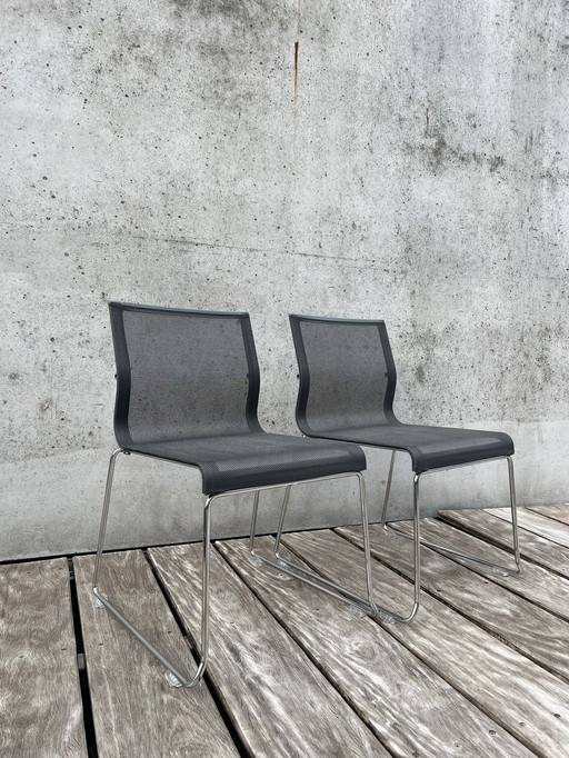 2x ICF Stick Conference Stacking Chair