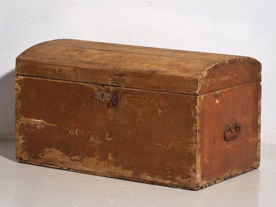 Baule antico patina marrone (c.1920) #49 – Armadi contenitori, Rustic (photo 27 of 33)