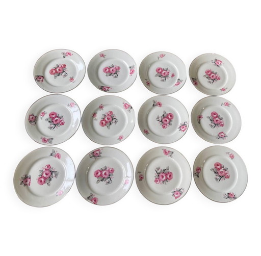 Set aus 12 Desserttellern