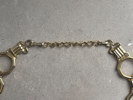 Ceinture Gucci vintage à maillons dorés